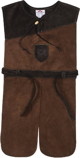 Knight's tunic leather, darkbrown